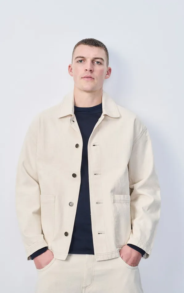 Jacket Datcity Ecru Men American Vintage Jackets and Blazers