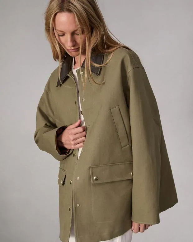 Jackets and Coats Women Rag and Bone Cassidy Cotton Jacket Army