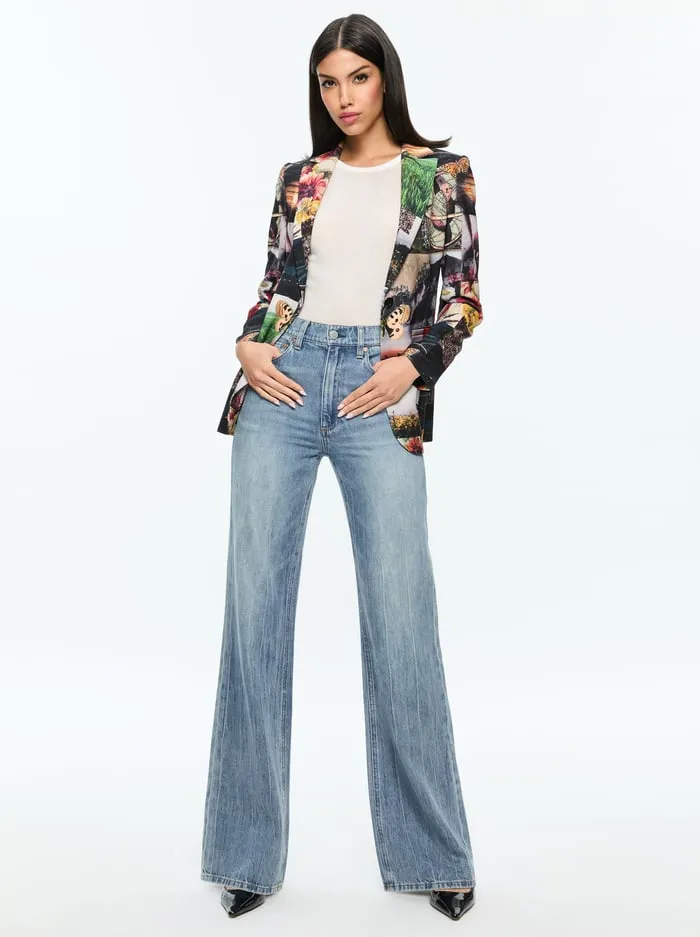 Jackets Coats Women Alice Olivia Macey Blazer Eco Fusion