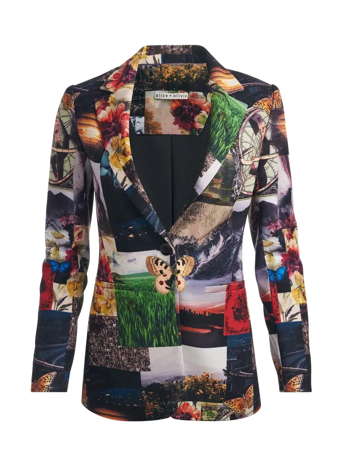Jackets Coats Women Alice Olivia Macey Blazer Eco Fusion