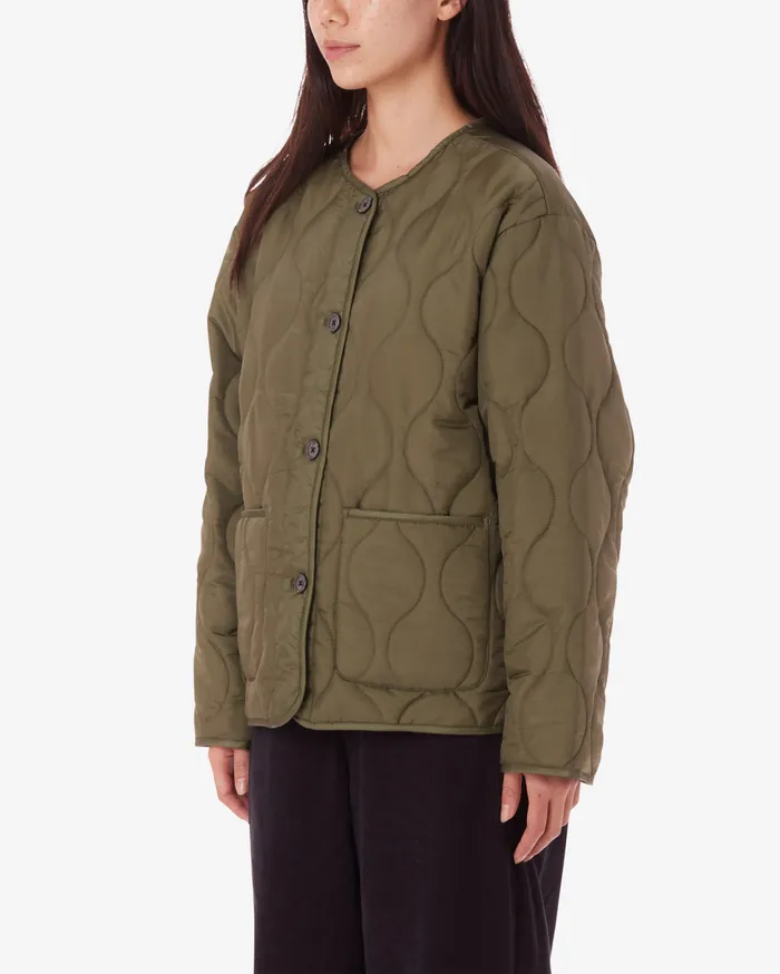 JACKETS OBEY Clothing Women EDEN LINER JACKET Light Army