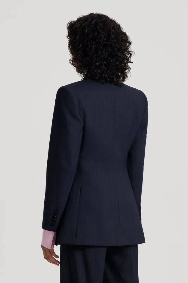 Jackets Women Scanlan Theodore CHALK STRIPE TAILORED JACKET Navy Jackets Women Scanlan Theodore CHALK STRIPE TAILORED JACKET Navy