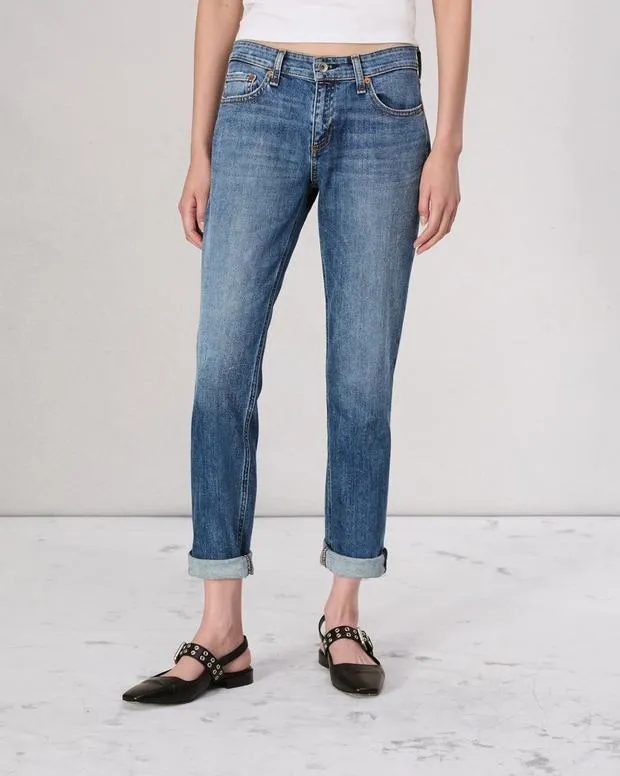 Jeans Women Rag and Bone Dre Boyfriend Jean Vintage Stretch Denim Julienne