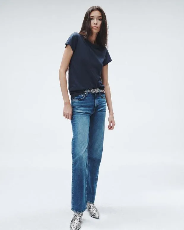 Jeans Women Rag and Bone Harlow Full Length Straight Jean Vintage Stretch Denim Kendra Jeans Women Rag and Bone Harlow Full Length Straight Jean Vintage Stretch Denim Kendra