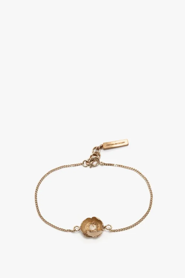 Jewellery Women Victoria Beckham Exclusive Camellia Flower Bracelet In Gold