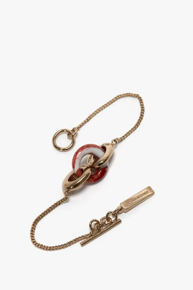 Jewellery Women Victoria Beckham Exclusive Resin Charm Bracelet In Light GoldOrange Jewellery Women Victoria Beckham Exclusive Resin Charm Bracelet In Light GoldOrange