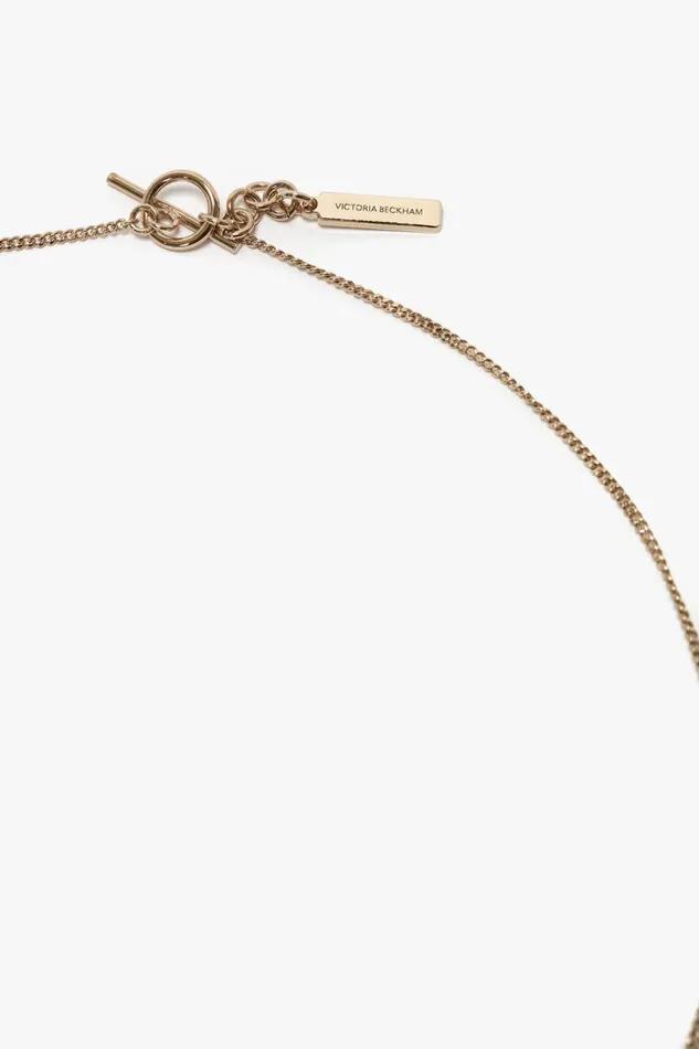 Jewellery Women Victoria Beckham Exclusive Resin Pendant Necklace In Light GoldOrange Jewellery Women Victoria Beckham Exclusive Resin Pendant Necklace In Light GoldOrange