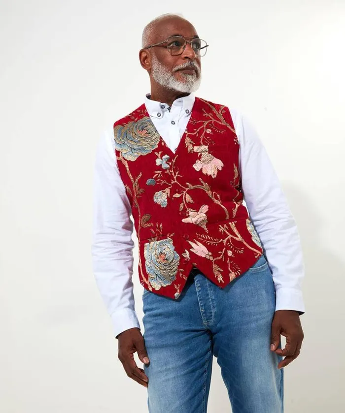 Joe Browns Coats and Jackets Men Deadly Dapper Waistcoat Red