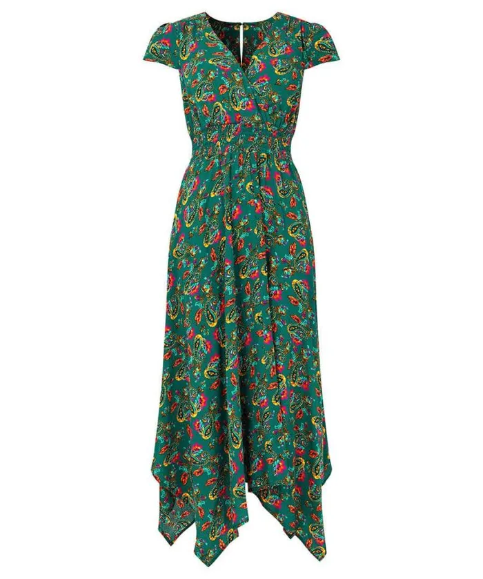 Joe Browns Dresses Women Iris Dippy Hem Dress Green Joe Browns Dresses Women Iris Dippy Hem Dress Green