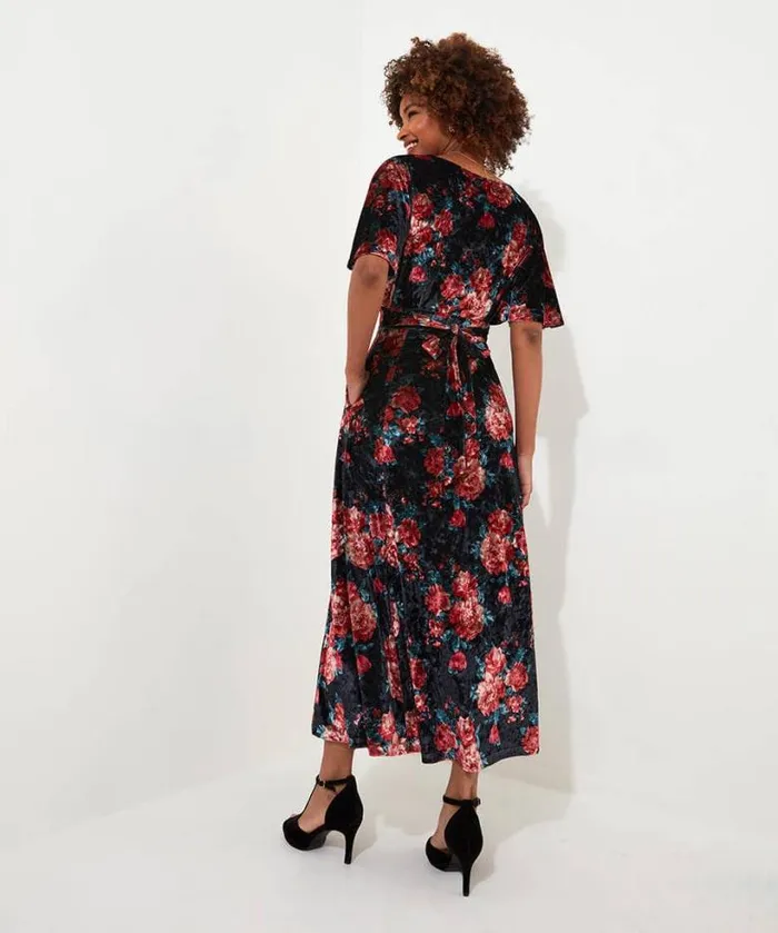 Joe Browns Dresses Women Radiant Rose Velour Dress Black Joe Browns Dresses Women Radiant Rose Velour Dress Black