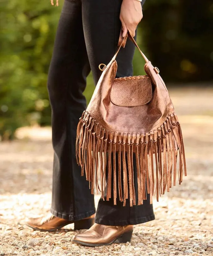 Joe Browns Handbags and Purses Women Jaipur Shimmer Leather Tassel Bag Bronze Joe Browns Handbags and Purses Women Jaipur Shimmer Leather Tassel Bag Bronze