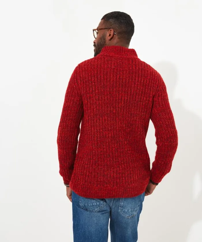 Joe Browns Hoodies and Sweatshirts Men Super Soft Red Shore Funnel Red Joe Browns Hoodies and Sweatshirts Men Super Soft Red Shore Funnel Red