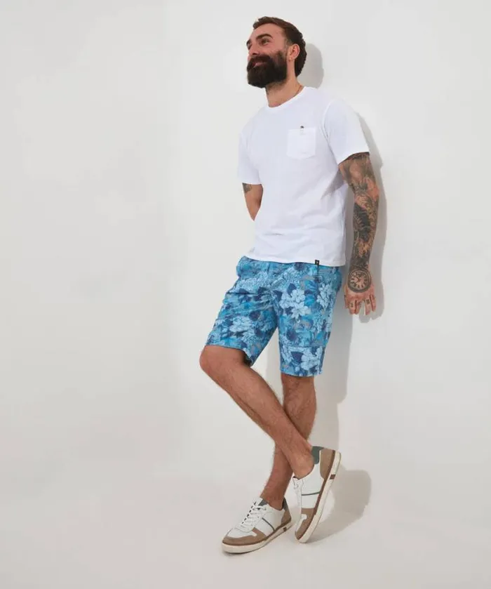 Joe Browns Jeans and Trousers Men Fabulous Floral Short Blue