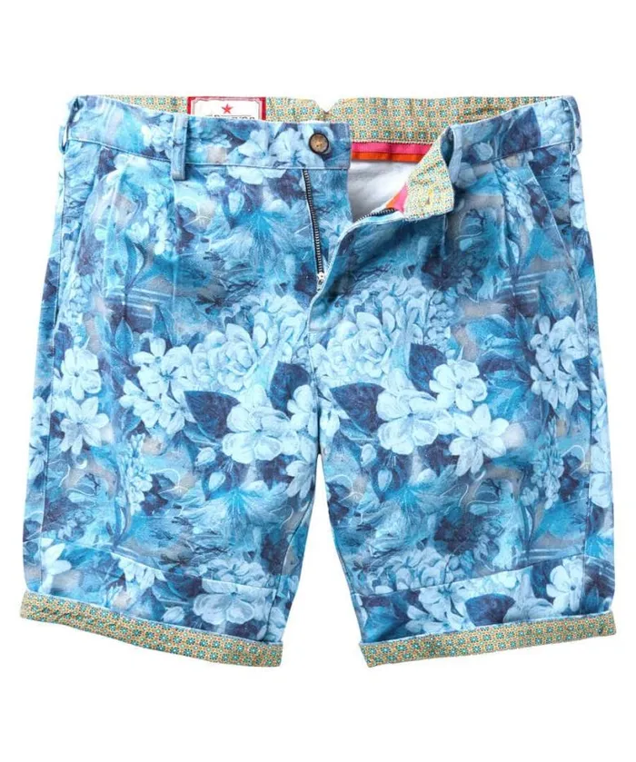 Joe Browns Jeans and Trousers Men Fabulous Floral Short Blue Joe Browns Jeans and Trousers Men Fabulous Floral Short Blue