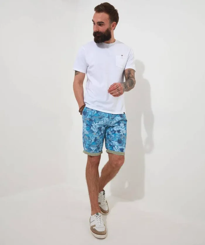 Joe Browns Jeans and Trousers Men Fabulous Floral Short Blue Joe Browns Jeans and Trousers Men Fabulous Floral Short Blue