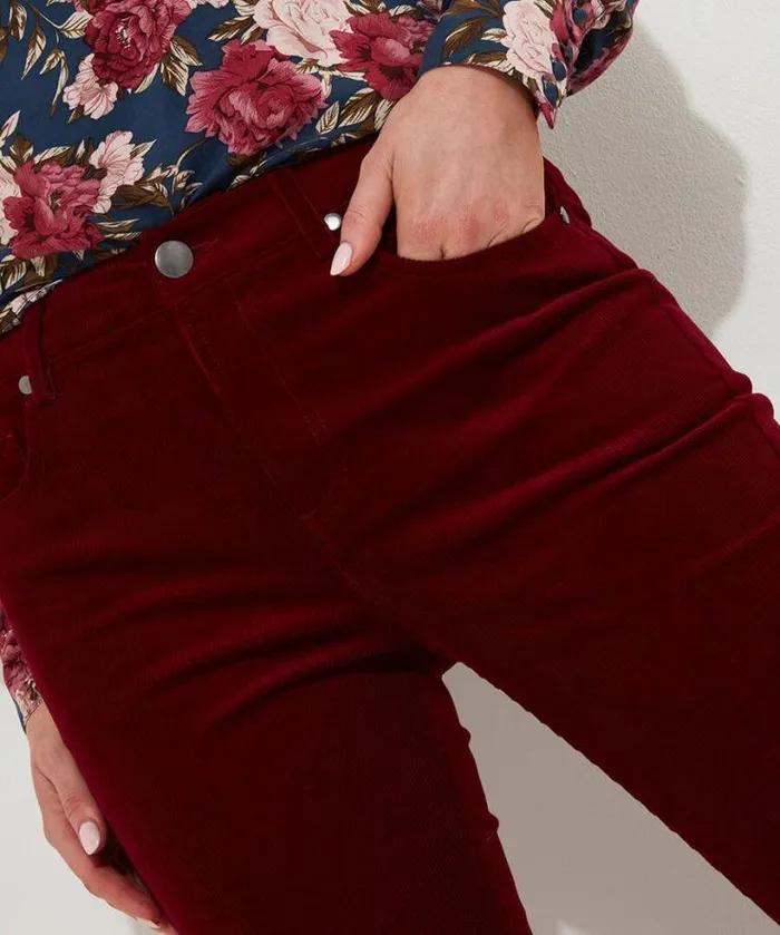 Joe Browns Jeans and Trousers Women Marvellous Cord Trousers Berry Joe Browns Jeans and Trousers Women Marvellous Cord Trousers Berry