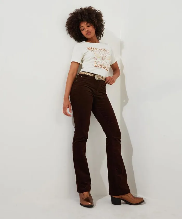 Joe Browns Jeans and Trousers Women Perfect Moleskin Trousers Chocolate