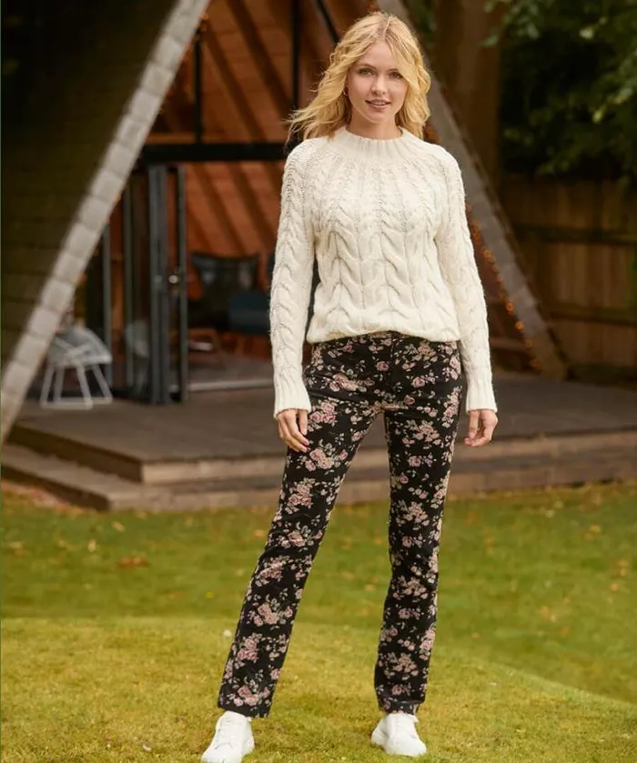 Joe Browns Jeans and Trousers Women Rosie Moleskin Trousers Black Joe Browns Jeans and Trousers Women Rosie Moleskin Trousers Black