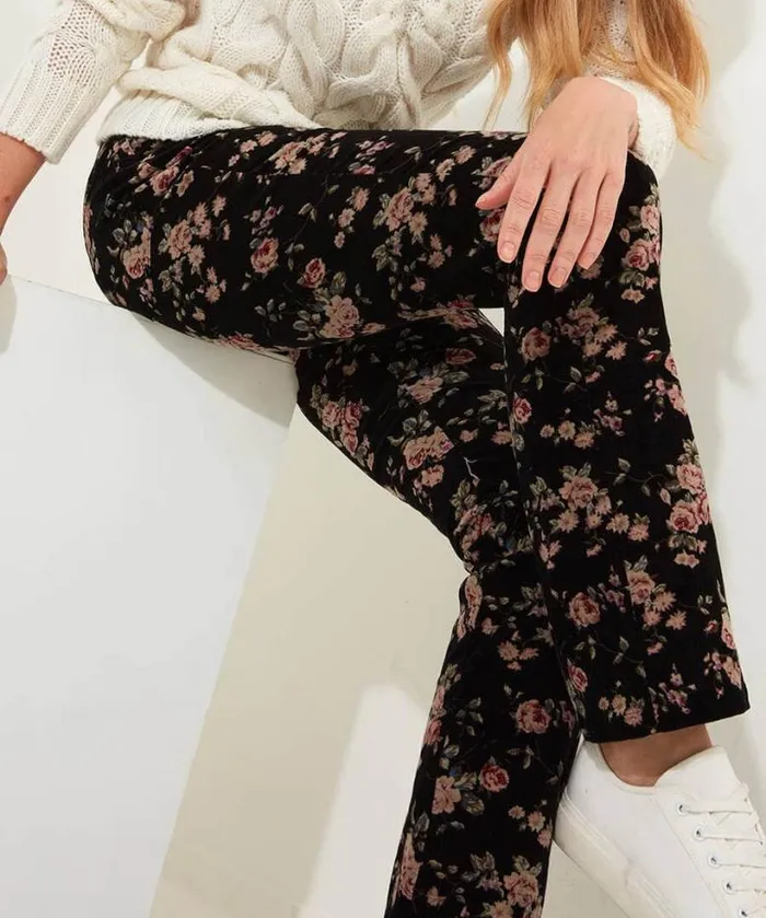 Joe Browns Jeans and Trousers Women Rosie Moleskin Trousers Black Joe Browns Jeans and Trousers Women Rosie Moleskin Trousers Black