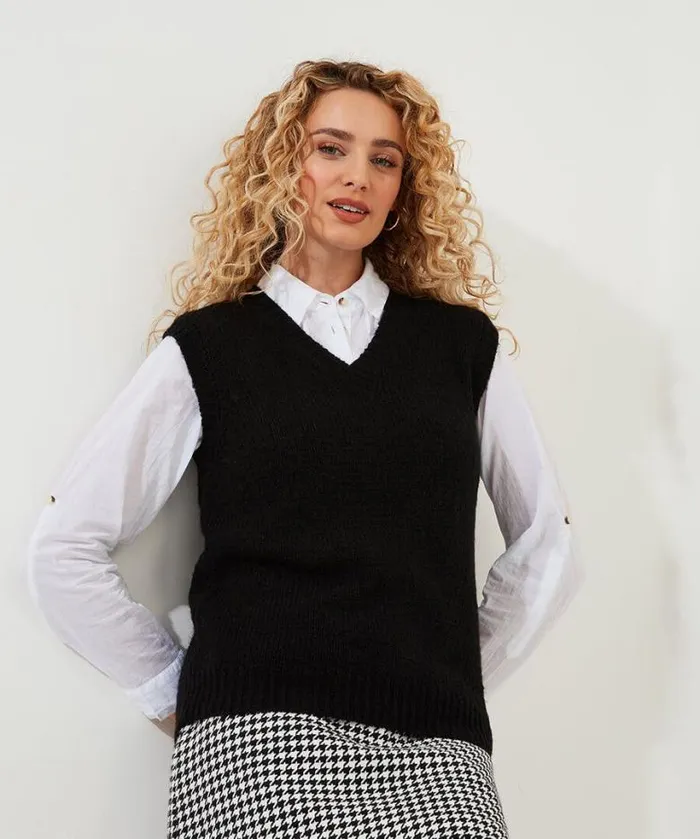 Joe Browns Knitwear and Cardigans Women Lucy Knitted Vest Black