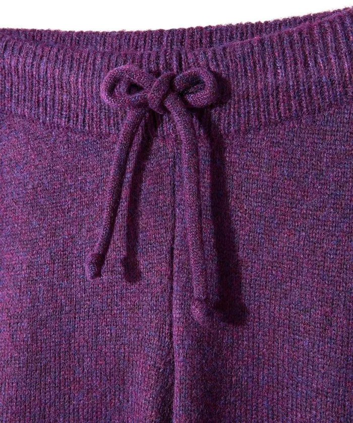 Joe Browns Knitwear and Cardigans Women Sloe Joes Knitted Cable Joggers Purple Joe Browns Knitwear and Cardigans Women Sloe Joes Knitted Cable Joggers Purple