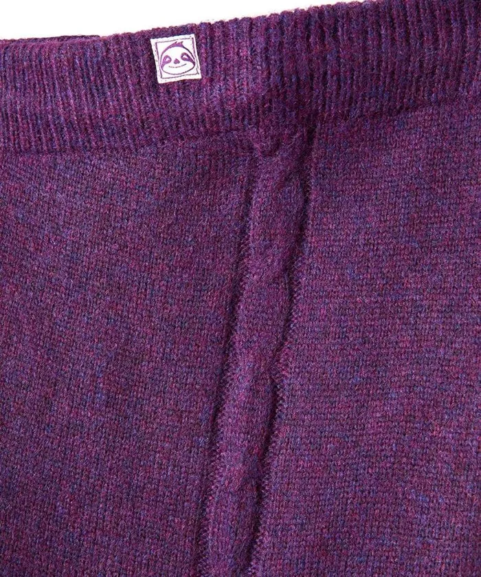 Joe Browns Knitwear and Cardigans Women Sloe Joes Knitted Cable Joggers Purple Joe Browns Knitwear and Cardigans Women Sloe Joes Knitted Cable Joggers Purple