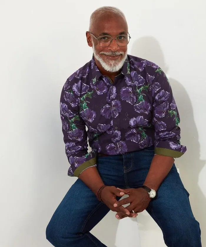 Joe Browns Shirts Men Full Of Life Floral Shirt Purple
