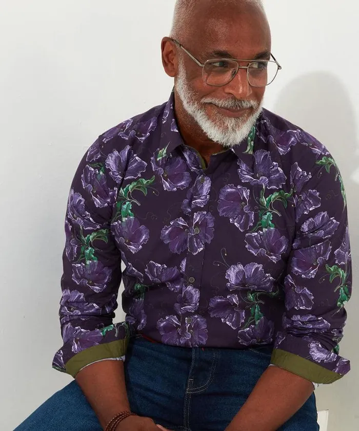 Joe Browns Shirts Men Full Of Life Floral Shirt Purple Joe Browns Shirts Men Full Of Life Floral Shirt Purple