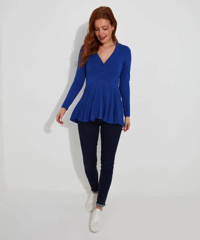 Joe Browns Tops Tunics and Blouses Women Ellie Jersey Tunic Cobalt