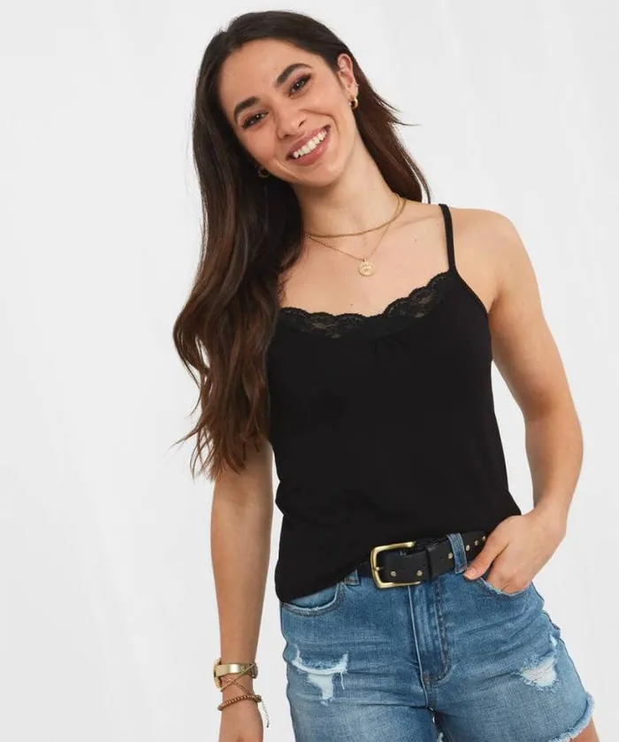 Joe Browns Tops Tunics and Blouses Women Forever Joe039s Essential Cami Black