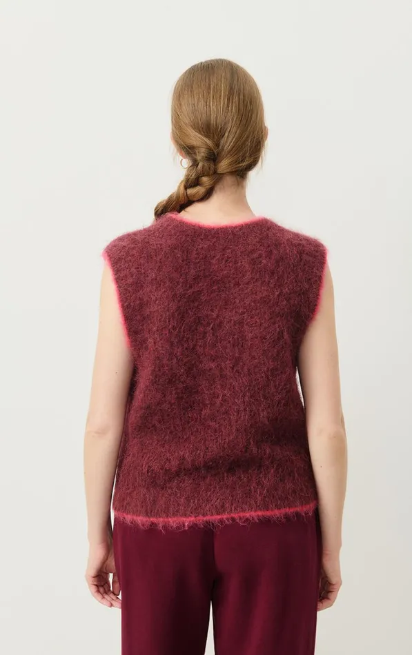Jumper Bymi Burgundy Black Melange Women American Vintage Jumpers and Cardigans Jumper Bymi Burgundy Black Melange Women American Vintage Jumpers and Cardigans