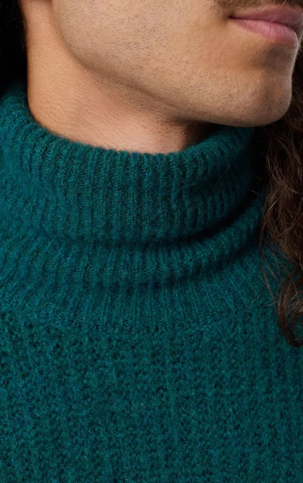 Jumper East Melange Duck Blue Men American Vintage Jumpers and Cardigans Jumper East Melange Duck Blue Men American Vintage Jumpers and Cardigans