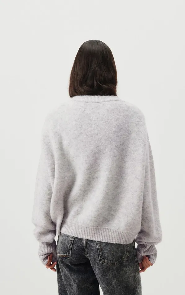 Jumper Vitow Melange Light Grey Women American Vintage Jumpers and Cardigans Jumper Vitow Melange Light Grey Women American Vintage Jumpers and Cardigans