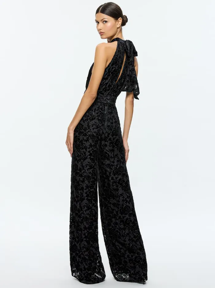 Jumpsuits Rompers Women Alice Olivia Thelma Jumpsuit Romance Black