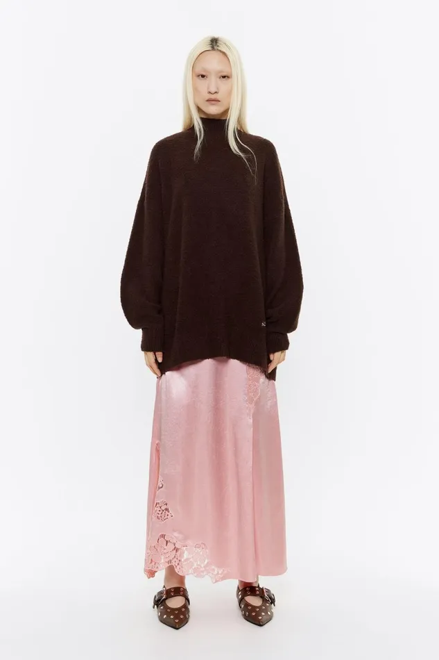 Jupe Satine Dentelle Rose Pink Women Bimba Y Lola Skirts