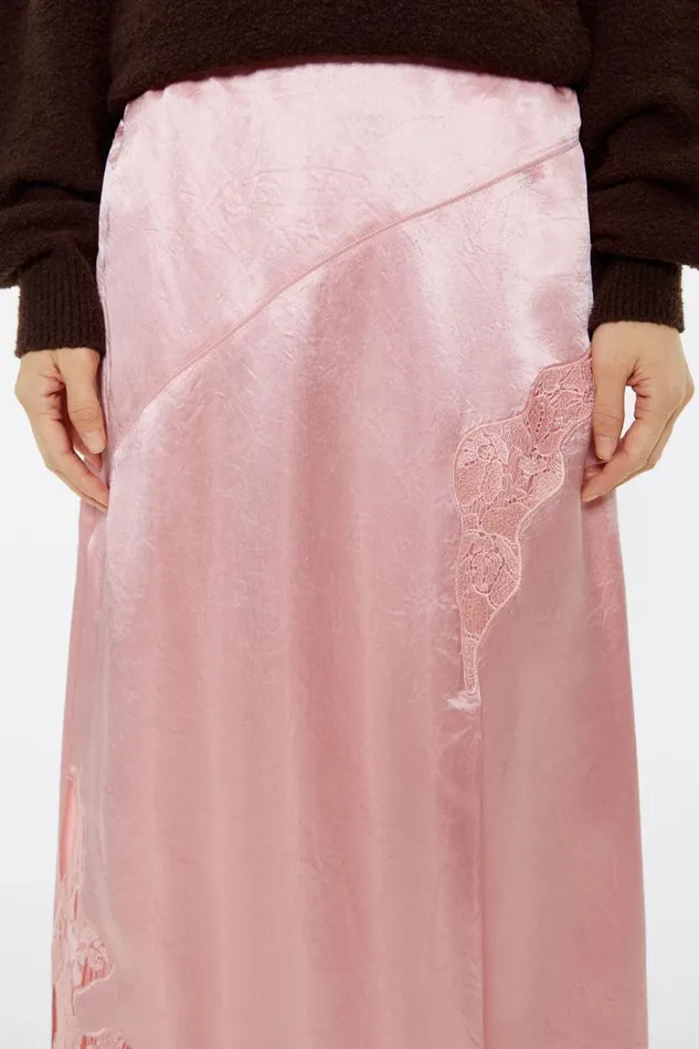 Jupe Satine Dentelle Rose Pink Women Bimba Y Lola Skirts Jupe Satine Dentelle Rose Pink Women Bimba Y Lola Skirts