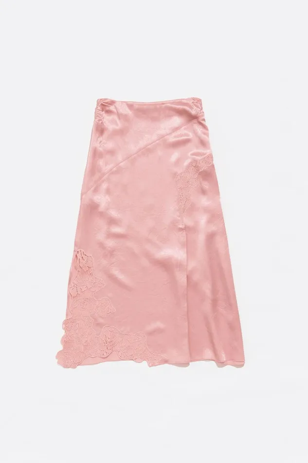 Jupe Satine Dentelle Rose Pink Women Bimba Y Lola Skirts Jupe Satine Dentelle Rose Pink Women Bimba Y Lola Skirts