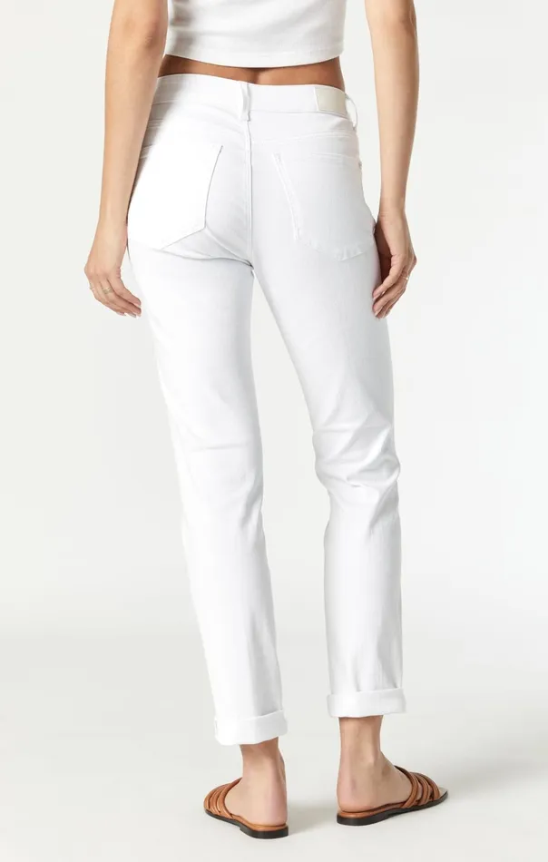 Kathleen Slim Boyfriend In White Feather Blue Women Mavi Jeans Denim Kathleen Slim Boyfriend In White Feather Blue Women Mavi Jeans Denim