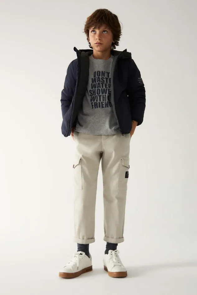 Kids Blue Cartes Jacket Ecoalf Coats And Jackets