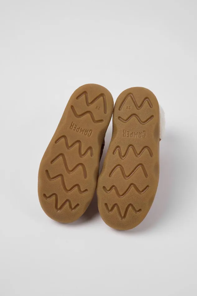 Kids Kiddo Red Leather And Nubuck Ankle Boots For Kids Camper Boots Kids Kiddo Red Leather And Nubuck Ankle Boots For Kids Camper Boots