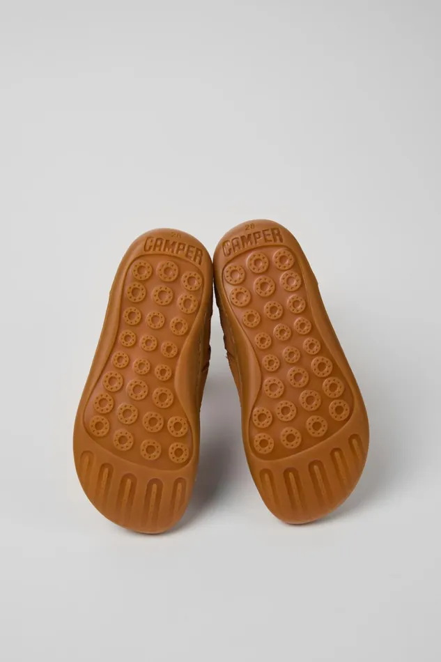 Kids Peu Brown Nubuck And Leather Boots For Kids Camper Boots Kids Peu Brown Nubuck And Leather Boots For Kids Camper Boots