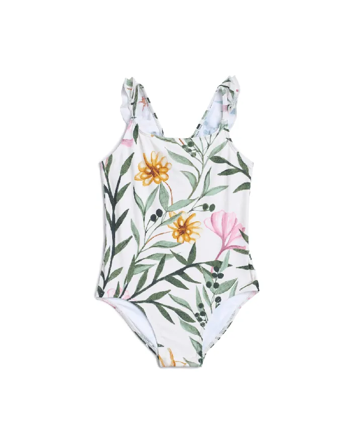 Kids Women PatBO BABY JASMINE PRINT RUFFLE SWIMSUIT FINAL SALE