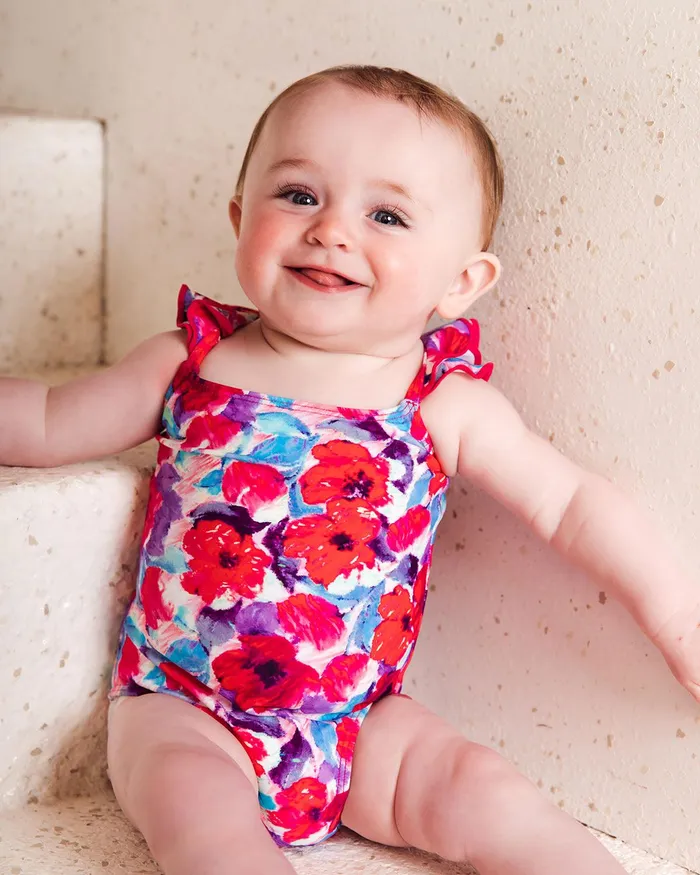 Kids Women PatBO BABY VIOLET RUFFLE SWIMSUIT FINAL SALE