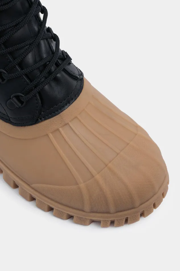 Lace Up Boots Women Stutterheim Patrol Boot Leather BlackFudge