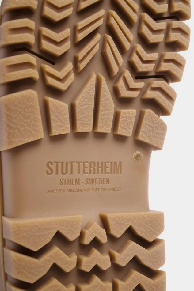 Lace Up Boots Women Stutterheim Patrol Boot Leather BlackFudge
