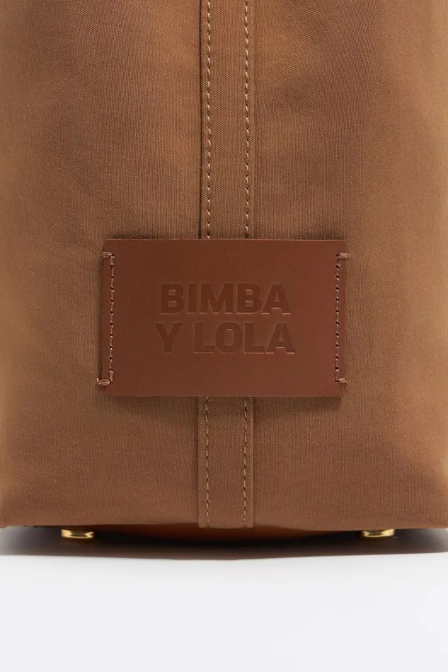 Large Cinnamon Gabardine Chihuahua Shopper Bag Cinnamon Women Bimba Y Lola Shoppers