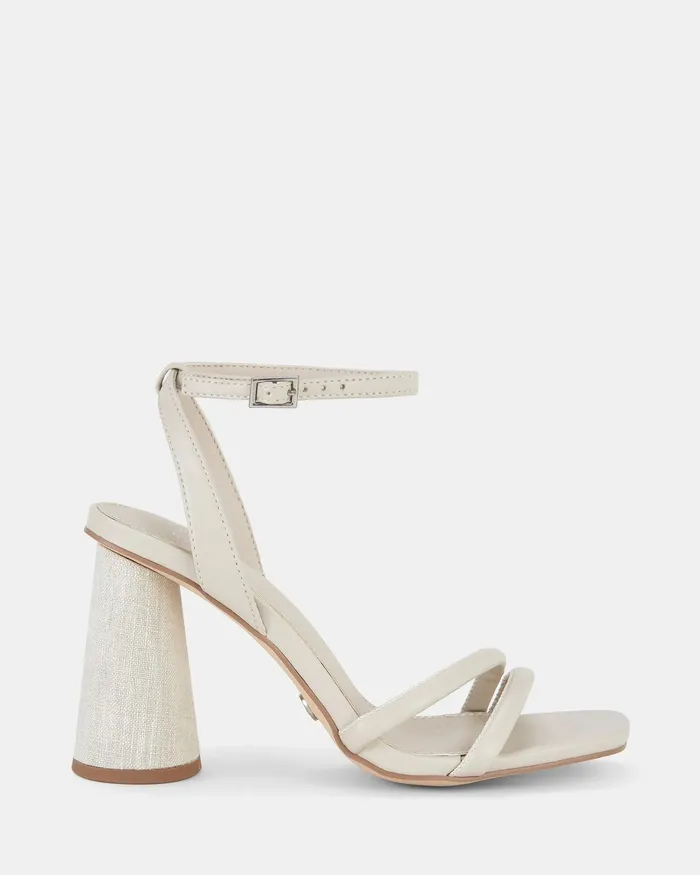 LARKIN CREAMLINEN Open Toe Heels Party NOVO Shoes Women
