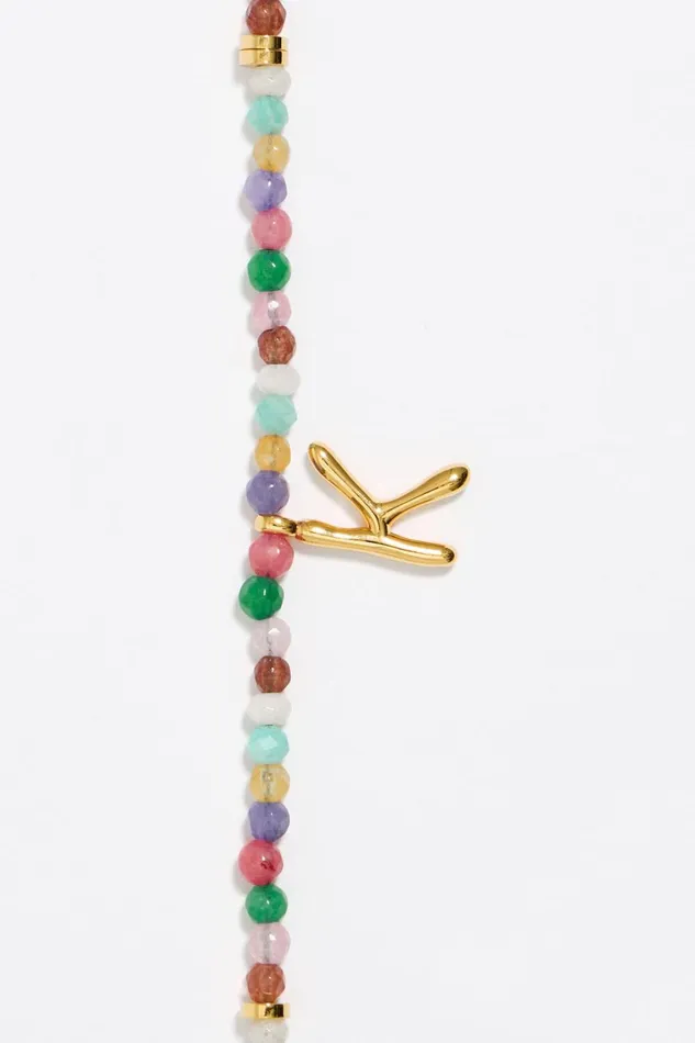 Letter K Multicolor Stones Bracelet Gold Women Bimba Y Lola Alphabet Letter K Multicolor Stones Bracelet Gold Women Bimba Y Lola Alphabet