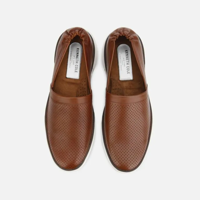 Liam Leather SlipOn Stripe Sneaker Cognac Men Kenneth Cole Sneakers
