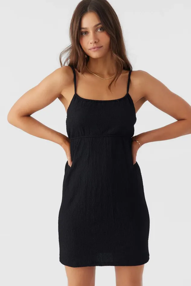 LISE TEXTURED KNIT DRESS Black Women O039NEILL Clothing